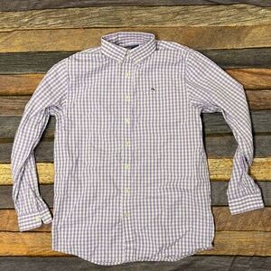 Vineyard Vines Whale Shirt Plaid Mens Button Down Casual Dress Kids Boys